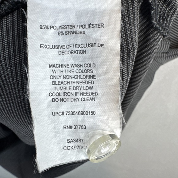 Callaway Opti-Dri Golf Polo XXL Black Gray Stripe Performance Shirt - Picture 8 of 9